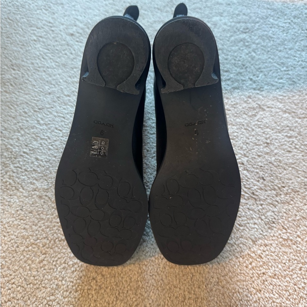 Coach Gigi Black Leather Booties - Picture 6 of 7